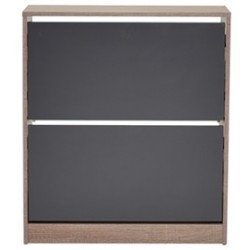 Παπουτσοθήκη 2 συρταριών από μελαμίνη16mm για 12 ζεύγη παπουτσιών 73x26x84 εκ LATE/ ANTHRACITE Παπουτσοθήκη 2 συρταριών από μελαμίνη16mm για 12 ζεύγη παπουτσιών 73x26x84 εκ LATE/ ANTHRACITE