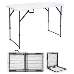 Τραπέζι βαλιτσάκι με ρυθμιζόμενα πόδια 120x60cm Τραπέζι βαλιτσάκι με ρυθμιζόμενα πόδια 120x60cm