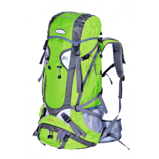 Σακίδιο πλάτης λαχανί ASPEN 45lt με διπλό πάτο για ορειβασία-πεζοπορία-camping