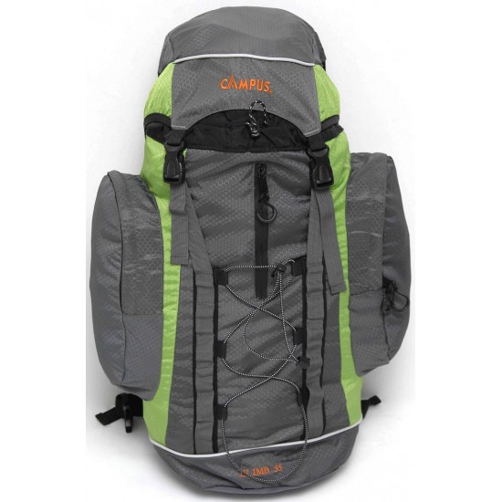 Σακίδιο πλάτης CLIMB 55lt γκρι/λαχανί για ορειβασία-πεζοπορία-camping