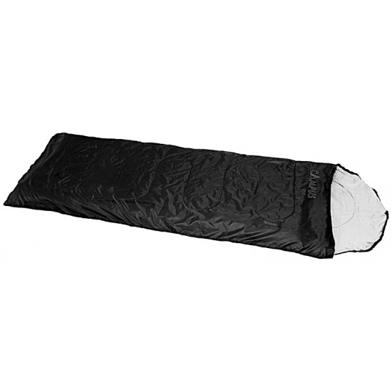 Υπνόσακος με μαξιλάρι μαύρος campus Slimlight  75x220cm 3-4 εποχών