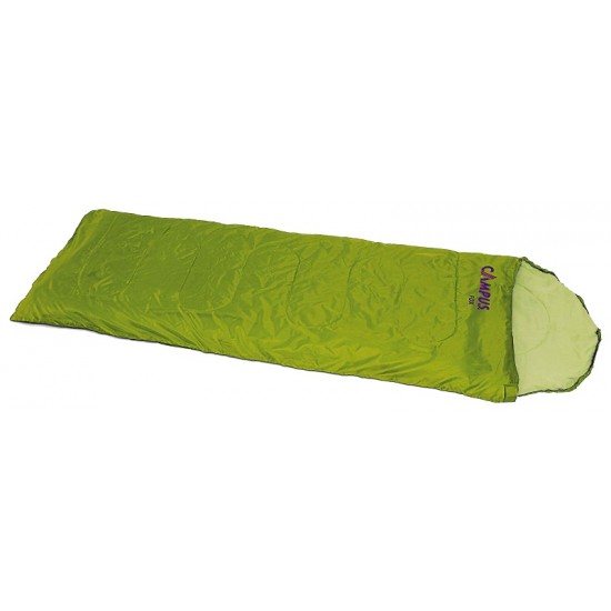 Υπνόσακος με μαξιλάρι πράσινος campus Slimlight  75x220cm 3-4 εποχών
