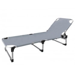 Ξαπλώστρα ενισχυμένη με αλουμίνιο τετραγωνικής διατομής 190x30x58cm σε γκρι χρώμα Ξαπλώστρα ενισχυμένη με αλουμίνιο τετραγωνικής διατομής 190x30x58cm σε γκρι χρώμα