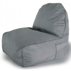 Πολυθρόνα - πουφ αυτοφούσκωτη για παραλία - πισίνα χρώμα γκρι