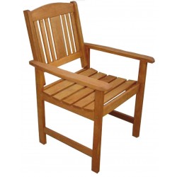 Πολυθρόνα βεράντας κήπου ξύλινη meranti 60x60x43/91 Πολυθρόνα βεράντας κήπου ξύλινη meranti 60x60x43/91