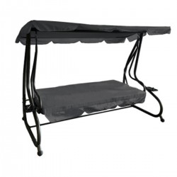 Κούνια-Κρεβάτι γκρι με ανθρακί σκελετό ενισχυμένη τετραθέσια μεταλλική με μονοκόμματο σωλήνα οροφής 2.30x1.20x1.64cm Κούνια-Κρεβάτι γκρι με ανθρακί σκελετό ενισχυμένη τετραθέσια μεταλλική με μονοκόμματο σωλήνα οροφής 2.30x1.20x1.64cm