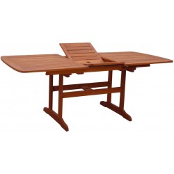 Τραπέζι ξύλινο κήπου-βεράντας επεκτεινόμενο με ρυθμιστή ύψους 155/200 X 90 X 73cm meranti Τραπέζι ξύλινο κήπου-βεράντας επεκτεινόμενο με ρυθμιστή ύψους 155/200 X 90 X 73cm meranti