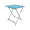 Τραπεζάκι σπαστό 70x70 γαλάζιο