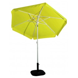 Ομπρέλα ημιεπαγγελματική κήπου-βεράντας με διάμετρο 2.5m στρογγυλή πορτοκαλί μεταλλική Ομπρέλα ημιεπαγγελματική κήπου-βεράντας με διάμετρο 2.5m στρογγυλή πορτοκαλί μεταλλική