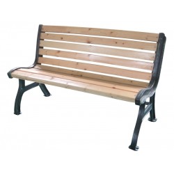 Παγκάκι βαρέως τύπου μαντέμι και ξύλο 152x52x74cm