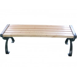 Παγκάκι βαρέως τύπου από μαντέμι και ξύλο 152x40x38cm Παγκάκι βαρέως τύπου από μαντέμι και ξύλο 152x40x38cm