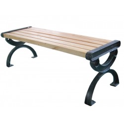 Παγκάκι βαρέως τύπου από μαντέμι και ξύλο 152x40x38cm