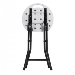 Σκαμπώ στρογγυλό σπαστό-πτυσσόμενο βοηθητικό για catering-κήπο-βεράντα Σκαμπώ στρογγυλό σπαστό-πτυσσόμενο βοηθητικό για catering-κήπο-βεράντα