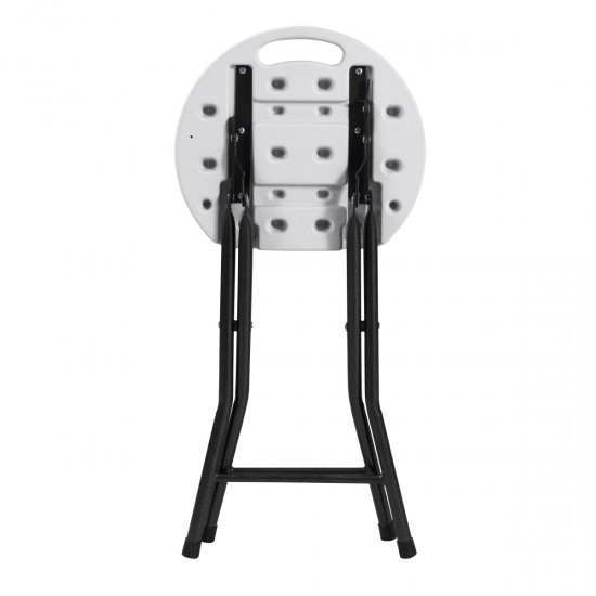 Σκαμπώ στρογγυλό σπαστό-πτυσσόμενο βοηθητικό για catering-κήπο-βεράντα Σκαμπώ στρογγυλό σπαστό-πτυσσόμενο βοηθητικό για catering-κήπο-βεράντα