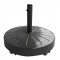 Βάση ομπρέλας τσιμεντένια στρογγυλή  με μεταλλική όψη μαύρη 50kg
