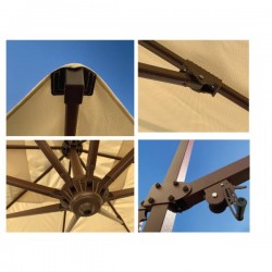 Ομπρέλα κρεμαστή 3x3 εκρού Ομπρέλα κρεμαστή 3x3 εκρού