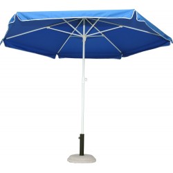 Ομπρέλα ημιεπαγγελματική κήπου-βεράντας με διάμετρο 2.5m στρογγυλή μπλε μεταλλική Ομπρέλα ημιεπαγγελματική κήπου-βεράντας με διάμετρο 2.5m στρογγυλή μπλε μεταλλική