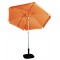 Ομπρέλα ημιεπαγγελματική κήπου-βεράντας με διάμετρο 2.5m στρογγυλή πορτοκαλί μεταλλική