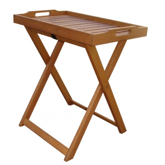 Τραπέζι-δίσκος ξύλινος MERANTI VELCO
