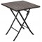 Τραπέζι τετράγωνο catering σπαστό-πτυσσόμενο καφέ χρώμα 62x62cm