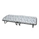 Κρεβάτι-ράντζο πτυσσόμενο μεταλλικό με στρώμα  και ρόδες 190x80x35cm