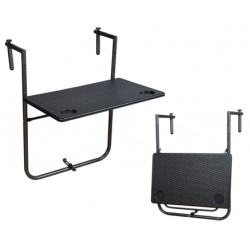 Τραπεζάκι μπαλκονιού με σχέδιο rattan 60x36x83,5cm Τραπεζάκι μπαλκονιού με σχέδιο rattan 60x36x83,5cm