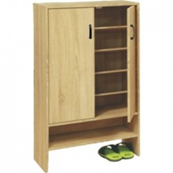 Παπουτσοθήκη με διπλή πόρτα 6 θέσεις αποθήκευσης 60x30x110 εκ. σφένδαμος Παπουτσοθήκη με διπλή πόρτα 6 θέσεις αποθήκευσης 60x30x110 εκ. σφένδαμος