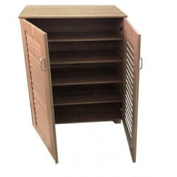 Παπουτσοθήκη με 2 πόρτες & 5 ράφια αποθήκευσης 68x32x84,5 εκ. σφένδαμος Παπουτσοθήκη με 2 πόρτες & 5 ράφια αποθήκευσης 68x32x84,5 εκ. σφένδαμος