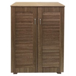 Παπουτσοθήκη με 2 πόρτες & 5 ράφια αποθήκευσης 68x32x84,5 εκ. σφένδαμος