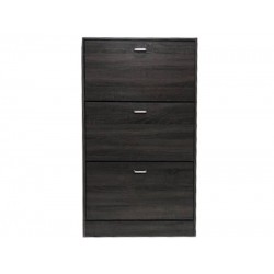 Παπουτσοθήκη σε χρωμα γκρι οξιά τριών συρταριών με ύψος 115 cm για 18 ζευγάρια παπούτσια Παπουτσοθήκη σε χρωμα γκρι οξιά τριών συρταριών με ύψος 115 cm για 18 ζευγάρια παπούτσια