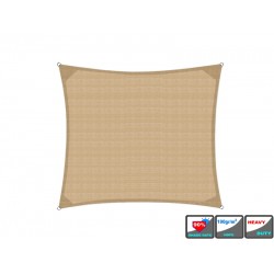 Πανί σκίασης HDPE 190gr/m2 διαστάσεων 2.5x2.5m με 4 κρίκους περιμετρική ενίσχυση και UV προστασία