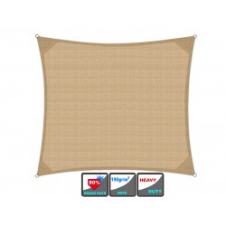Πανί σκίασης HDPE 190gr/m2 διαστάσεων 3.0x3.0m με 4 κρίκους περιμετρική ενίσχυση και UV προστασία