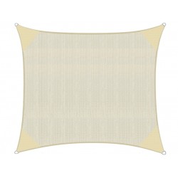 Πανί σκίασης HDPE 320γρ/m2 μπεζ  διαστάσεων 4x4m βαρέως τύπου κατασκευή με 4 κρίκους στις γωνίες και καμπύλες πλευρές  