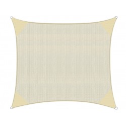 Πανί σκίασης HDPE 320γρ/m2 μπεζ  διαστάσεων 5x5m βαρέως τύπου κατασκευή με 4 κρίκους στις γωνίες και καμπύλες πλευρές  