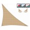 Τρίγωνο πανί σκίασης μπεζ 190γρ/m2 γωνία 90 μοίρες διαστάσεων 5x5x7.1m  