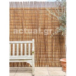Καλαμωτή από μασίφ βέργες αποφλοιωμένης λεπτοκαρυάς 6-12mm σε διαστάση 1,5x3μέτρα Καλαμωτή από μασίφ βέργες αποφλοιωμένης λεπτοκαρυάς 6-12mm σε διαστάση 1,5x3μέτρα