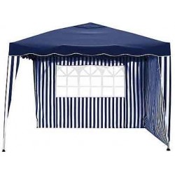 Πλαϊνός τοίχος με παράθυρο για κιόσκι 3Χ3 campus ριγέ άσπρο μπλε Πλαϊνός τοίχος με παράθυρο για κιόσκι 3Χ3 campus ριγέ άσπρο μπλε