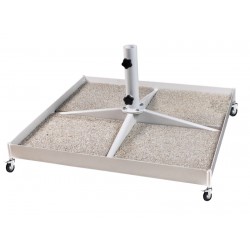 Βάση ομπρέλας Φ50 με σχάρα για 4 έως 8 πλάκες πεζοδρομίου 40Χ40 με ρόδες μεταφοράς Βάση ομπρέλας Φ50 με σχάρα για 4 έως 8 πλάκες πεζοδρομίου 40Χ40 με ρόδες μεταφοράς