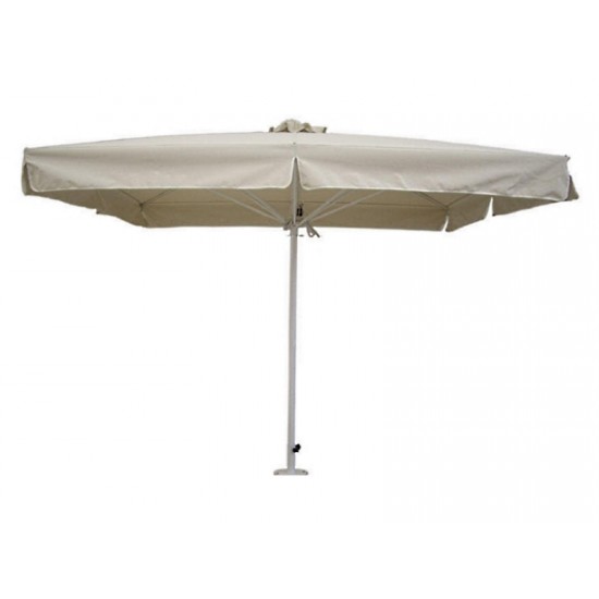 Επαγγελματική ομπρέλα 2.5Χ2.5 βαρέως τύπου με ιστό αλουμινίου Φ50 και 100% αδιάβροχο εκρού πανί 280γρ/m3 και 8 ακτίνες