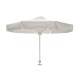 Επαγγελματική ομπρέλα Φ2.5m βαρέως τύπου με ιστό αλουμινίου Φ50 και 100% αδιάβροχο εκρού πανί 280γρ/m3 και 8 ακτίνες