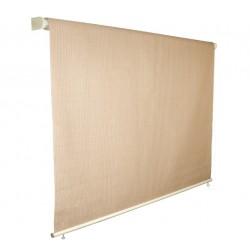 Στόρι διαστάσεων πλάτους 1,5 x ύψους 2,5 μέτρα roll-up με πανί σκίασης HDPE 285gr/m2 σε μπεζ χρώμα Στόρι διαστάσεων πλάτους 1,5 x ύψους 2,5 μέτρα roll-up με πανί σκίασης HDPE 285gr/m2 σε μπεζ χρώμα