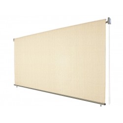 Στόρι διαστάσεων πλάτους 2.0 x ύψους 2.5 μέτρα roll-up με πανί σκίασης HDPE 285gr/m2 σε μπεζ χρώμα Στόρι διαστάσεων πλάτους 2.0 x ύψους 2.5 μέτρα roll-up με πανί σκίασης HDPE 285gr/m2 σε μπεζ χρώμα