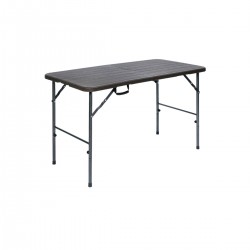 Τραπέζι κήπου-βεράντας-catering καφέ χρώμα 120 x 60 x 74cm σπαστό σε βαλιτσάκι