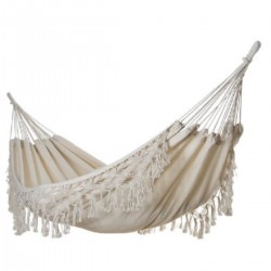 Αιώρα διπλή βαμβακερή με κρόσια , λευκή 150x200cm Αιώρα διπλή βαμβακερή με κρόσια , λευκή 150x200cm