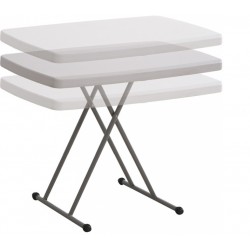 Τραπέζι αναδιπλούμενο με ρυθμιζόμενο ύψος 76x50cm