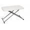 Τραπέζι πτυσσόμενο σπαστό μεταβλητού ύψους 77x50cm