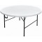 Τραπέζι μεταλλικό catering στρογγυλό πτυσσομενο λευκό Φ1.60m x ΄ύψος 74cm