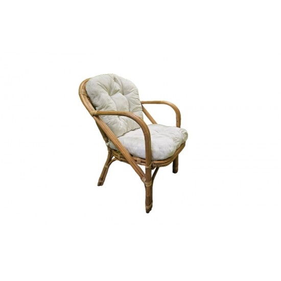 Πολυθρόνα bamboo δικάλαμη με μαξιλάρι Πολυθρόνα bamboo δικάλαμη με μαξιλάρι