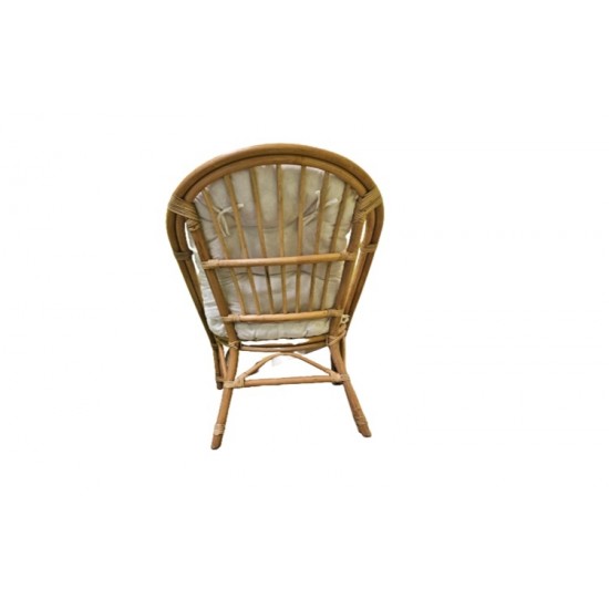 Πολυθρόνα bamboo δικάλαμη με μαξιλάρι Πολυθρόνα bamboo δικάλαμη με μαξιλάρι