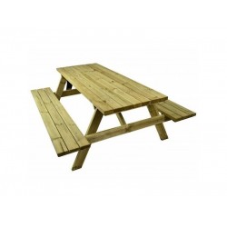 Πάγκος εξοχής ξύλινος πικνικ 180x160x71cm